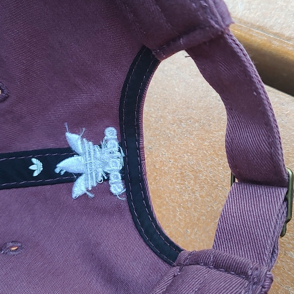 Adidas Embroidered Trefoil Logo Maroon Strapback Hat OS main image 5